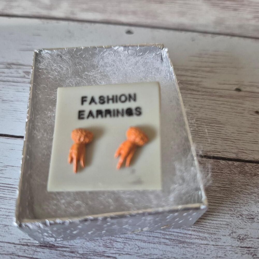 Vintage Squid Post Earrings